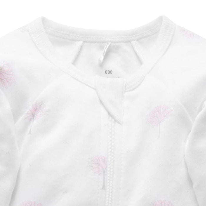 purebaby zip growsuit organic cotton baby clothes