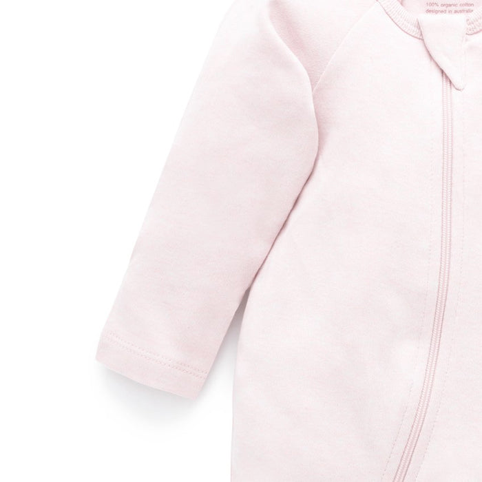 purebaby zip growsuit organic cotton baby clothes
