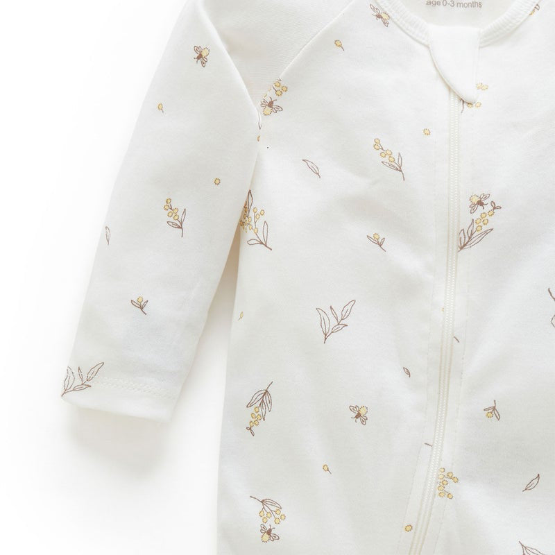 Vanilla Wattle Bee Zip Growsuit