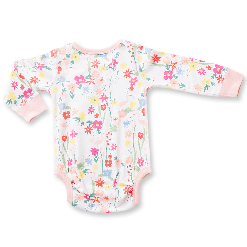 Spring Floral Long Sleeve Bodysuit