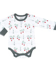 sapling baby organic cotton clothes radish long sleeve bodysuit