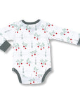 sapling baby organic cotton clothes radish long sleeve bodysuit