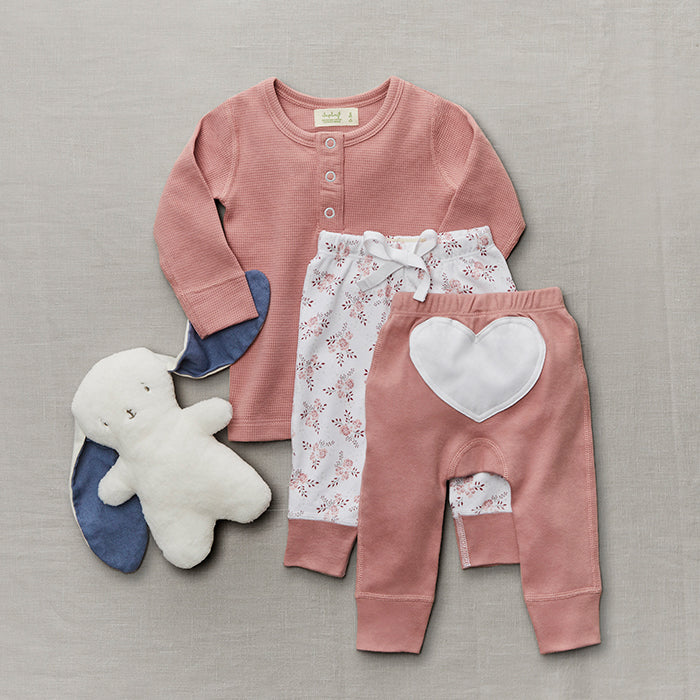 Bramble Pink Waffle Long Sleeve Tee