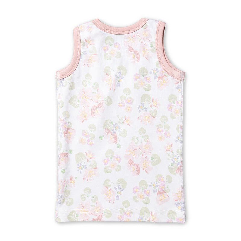 sapling child dune flowers tank newborn baby organic cotton clothes