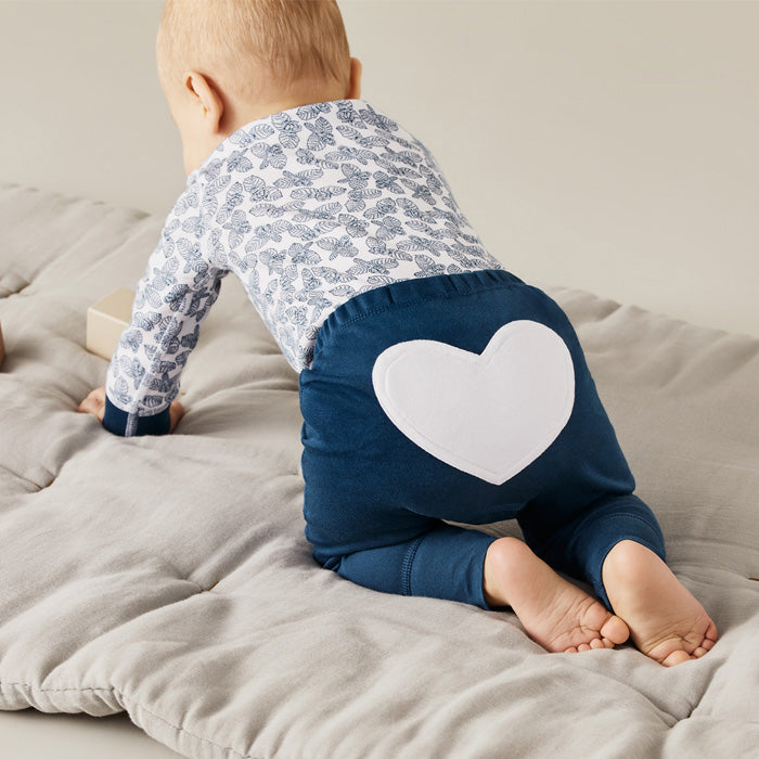 sapling child hazelnut blue heart pants baby pants