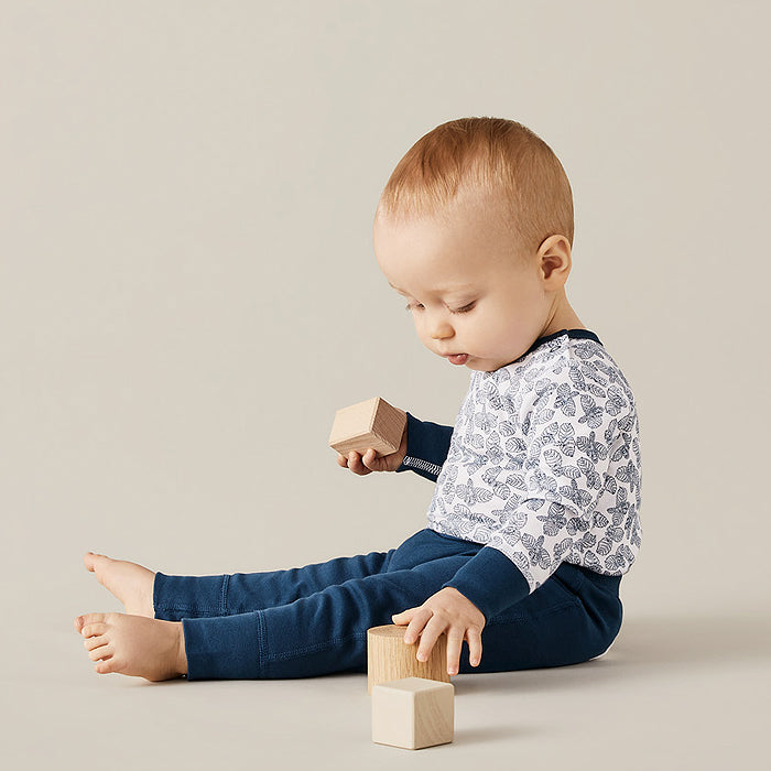 sapling child hazelnut blue heart pants baby pants