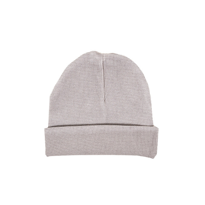 sapling child vintage grey waffle hat organic cotton for baby