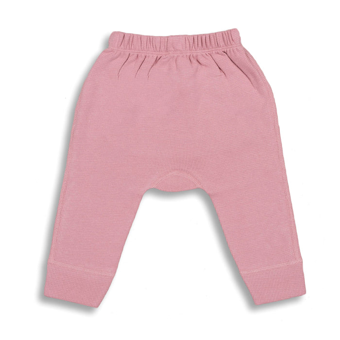 sapling organic cotton clothes for baby bramble pink waffle pants