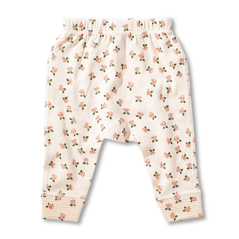 Winter Bouquet Waffle Pants