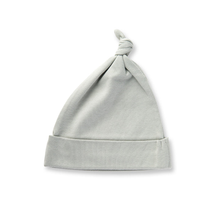 Dove Grey Adjustable Knotted Hat