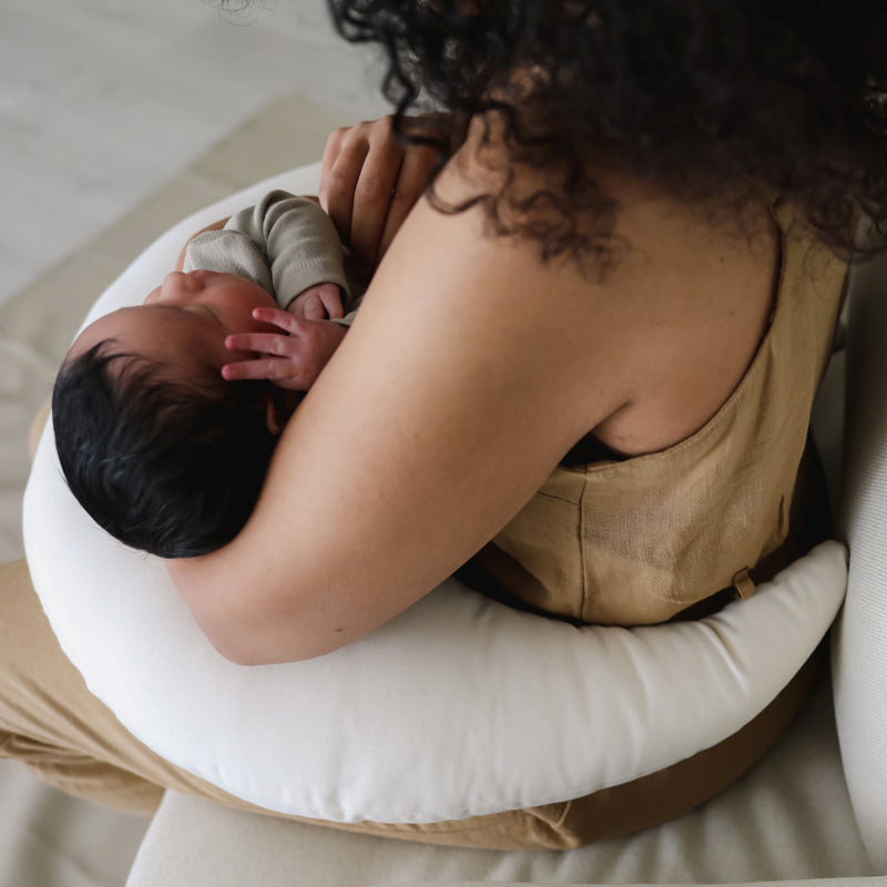 thumbnail image 2 of Snuggle Me Organic Feeding & Support Pillow - Natural Crescent Nursing Pillow 2 of 12