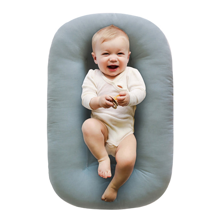 snuggle me organic infant lounger slate
