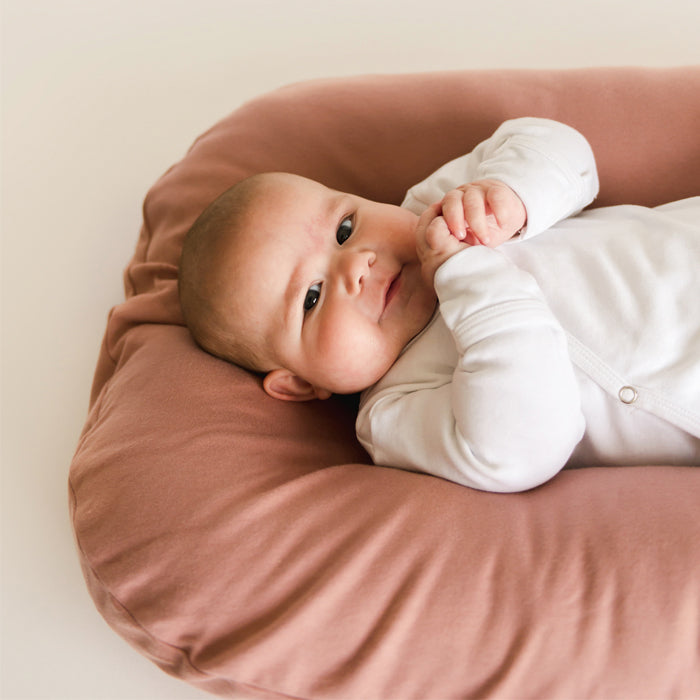baby on snuggle me organic infant lounger cover only gumdrop