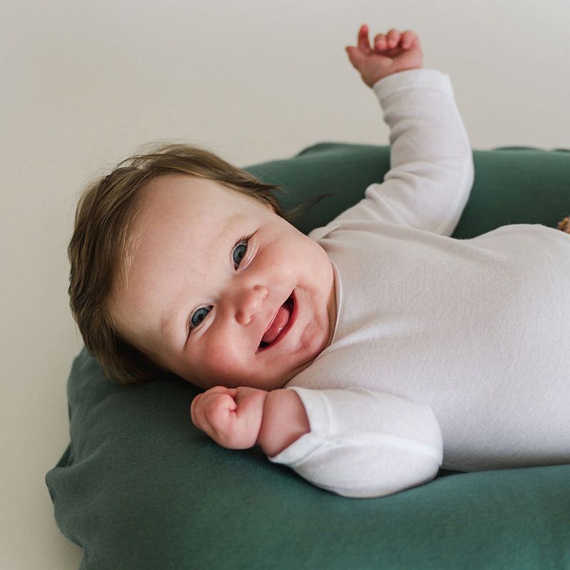 snuggle me organic infant lounger cover only moss