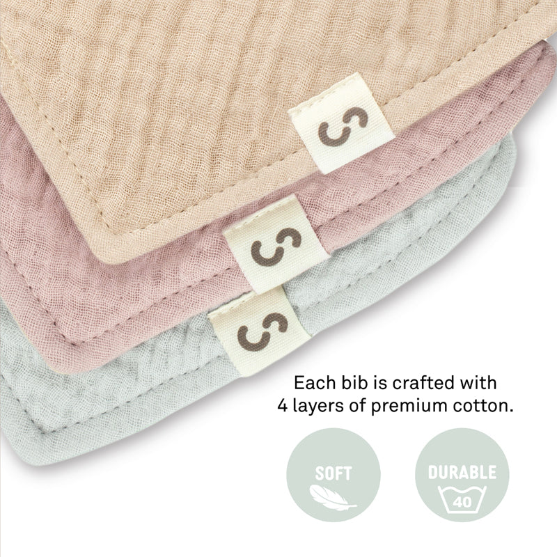 Stuckies Premium High Absorbency Bibs (Set of 3)