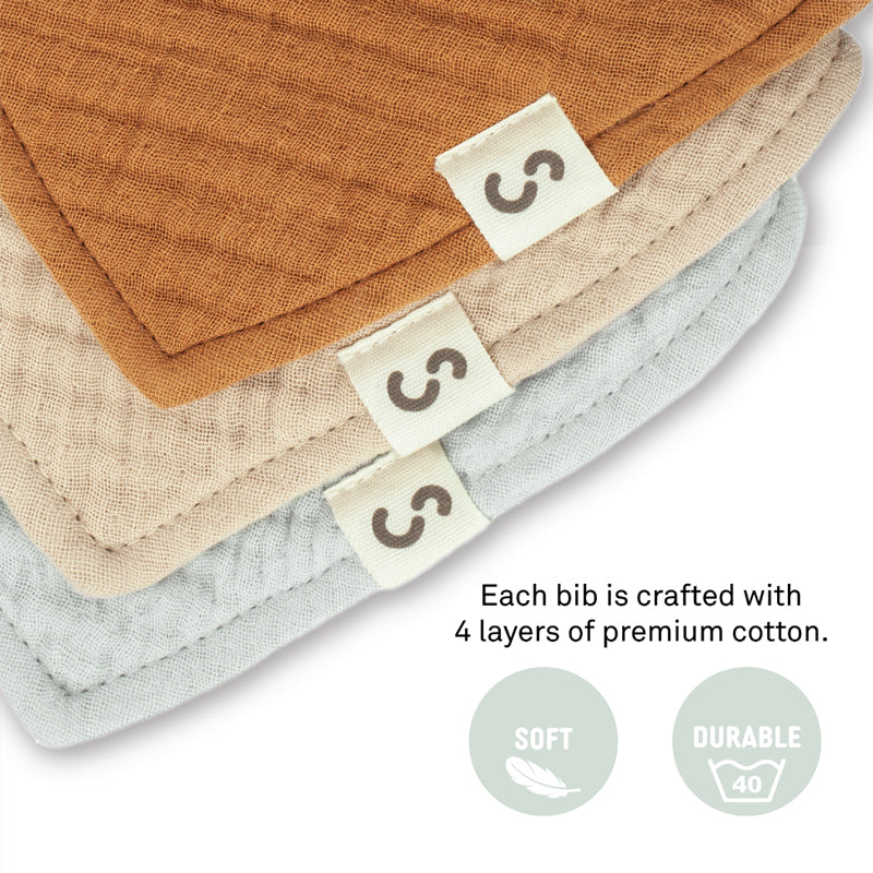 Stuckies Premium High Absorbency Bibs (Set of 3)